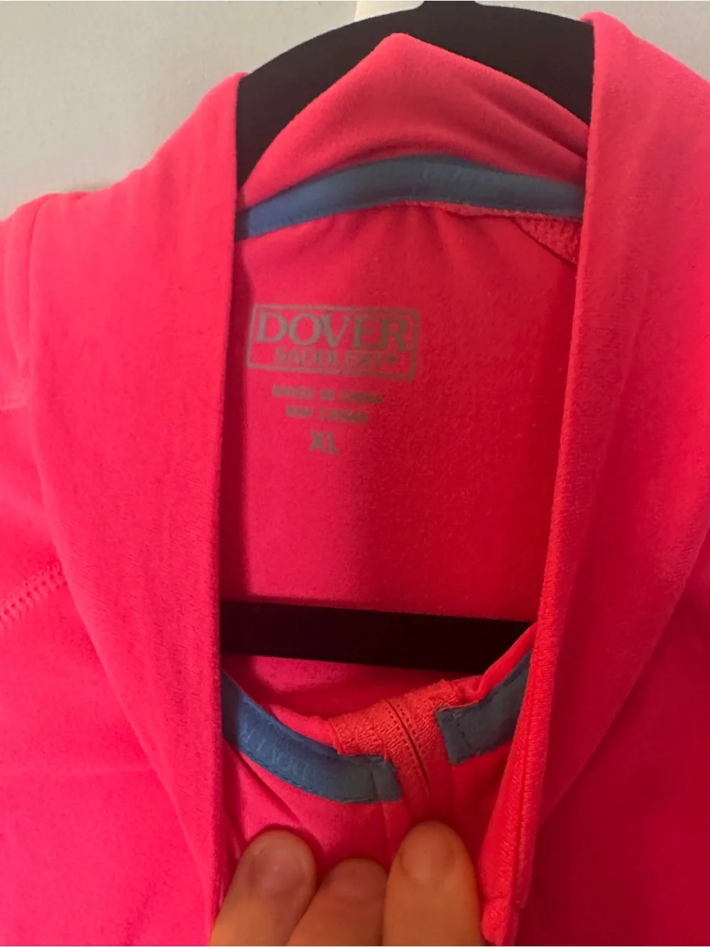 Dover Saddlery Pink Long-Sleeve Half-Zip Performance Top - Picture 3 of 5